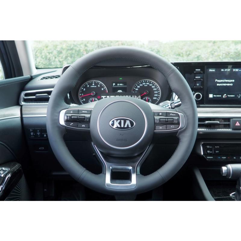 Киа к5 как снять руль Кожаная Оплетка на руль TITANIUM со шнуровкой для Kia K5 (2020-2023)