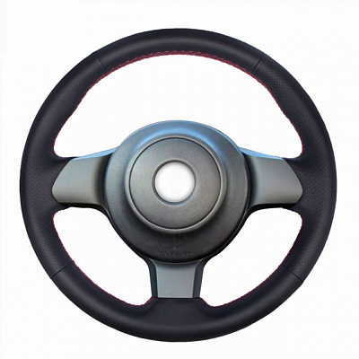 Кожаная Оплетка на руль TITANIUM  со шнуровкой для Toyota GT 86 (2016-2025)