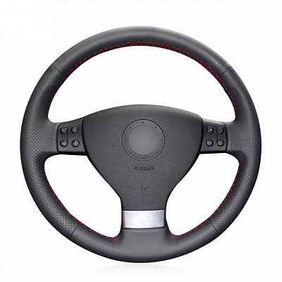 Кожаная Оплетка на руль TITANIUM  со шнуровкой для Volkswagen Golf, Volkswagen Passat, Volkswagen Jetta, Volkswagen Tiguan, Volkswagen Golf Plus, Volkswagen Polo, Volkswagen Eos, Volkswagen Caddy