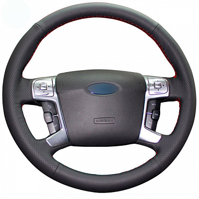 Кожаная Оплетка на руль TITANIUM  со шнуровкой для Ford Mondeo, Ford S-MAX, Ford Galaxy