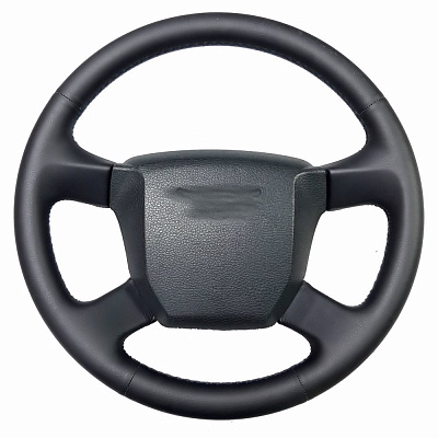 Кожаная Оплетка на руль TITANIUM  со шнуровкой для УАЗ Patriot (2013-2016), УАЗ Pickup (2014-2025)