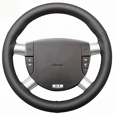 Кожаная Оплетка на руль TITANIUM  со шнуровкой для Ford Mondeo (2003-2007)