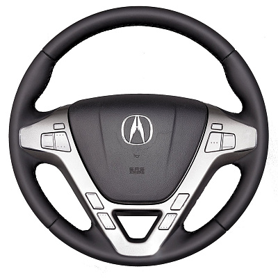 Кожаная Оплетка на руль TITANIUM  со шнуровкой для Acura MDX (2006-2013)