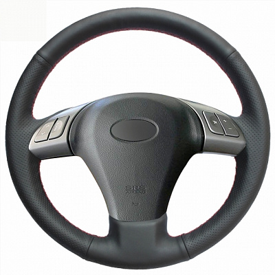 Кожаная Оплетка на руль TITANIUM  со шнуровкой для Subaru Tribeca (2005-2014)