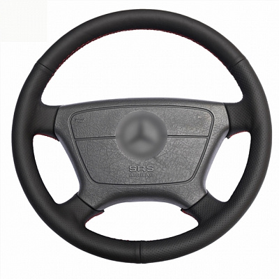 Кожаная Оплетка на руль TITANIUM  со шнуровкой для Mercedes-Benz E-klasse, Mercedes-Benz S-klasse, Mercedes-Benz C-klasse, Mercedes-Benz W124, Mercedes-Benz G-klasse