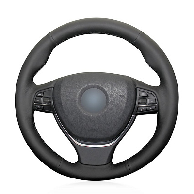 Кожаная Оплетка на руль TITANIUM  со шнуровкой для BMW 5er, BMW 7er, BMW 6er, BMW M5