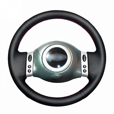 Кожаная Оплетка на руль TITANIUM  со шнуровкой для Mini Hatch (2000-2006)