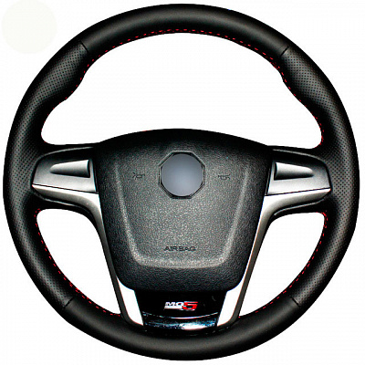 Кожаная Оплетка на руль TITANIUM  со шнуровкой для MG 5 (2013-2025)