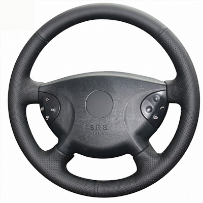 Кожаная Оплетка на руль TITANIUM  со шнуровкой для Mercedes-Benz E-klasse (2002-2006 /W211 /S211), Mercedes-Benz G-klasse (2002-2006 /W463)