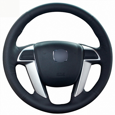 Кожаная Оплетка на руль TITANIUM  со шнуровкой для Honda Accord, Honda Odyssey, Honda Pilot