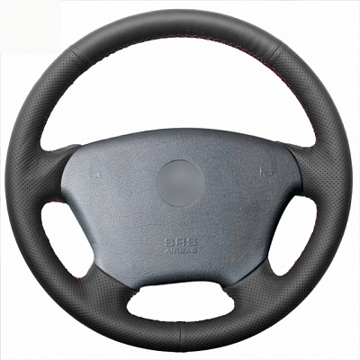 Кожаная Оплетка на руль TITANIUM  со шнуровкой для Mercedes-Benz M-klasse (1997-2005 /W163)