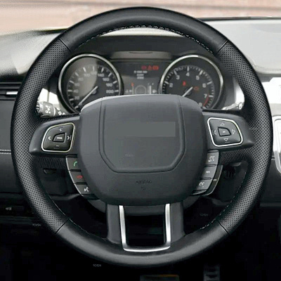 Кожаная Оплетка на руль TITANIUM  со шнуровкой для Land Rover Range Rover Evoque (2011-2025)