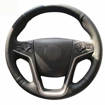 Кожаная Оплетка на руль TITANIUM  со шнуровкой для Buick LaCrosse (2014-2015)