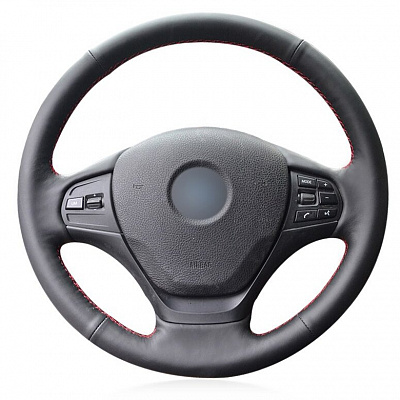 Кожаная Оплетка на руль TITANIUM  со шнуровкой для BMW 2er, BMW 3er, BMW 1er, BMW 4er