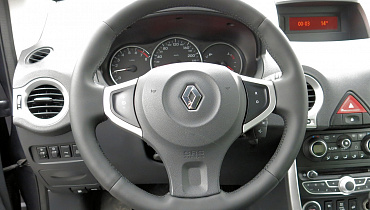 Renault Koleos 2008 г.в. Перетяжка в Экокожу Швайцер с Неопреновой подложкой, в замен заводской  кожи