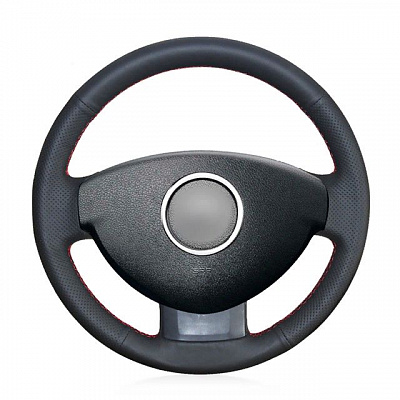 Кожаная Оплетка на руль TITANIUM  со шнуровкой для  Renault Duster (2010-2015), Nissan Terrano (2014-2016), Dacia Duster (2010-2013), Dacia Lodgy (2013-2025)